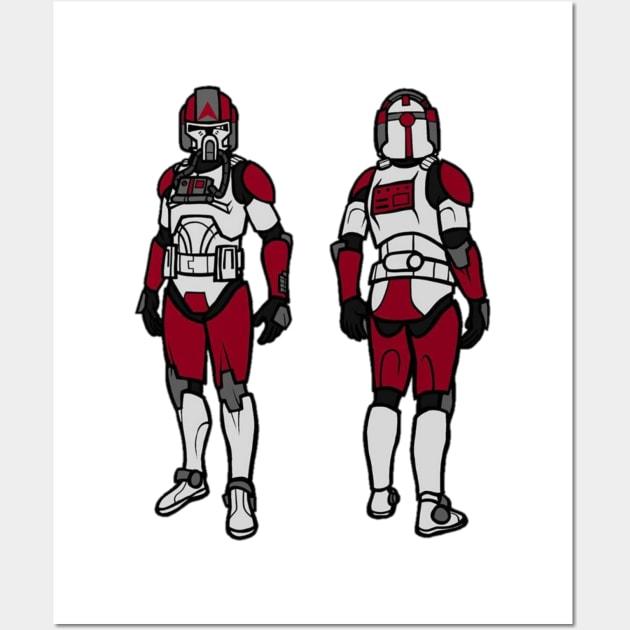 The Red Troopers Wall Art by GusonBerna